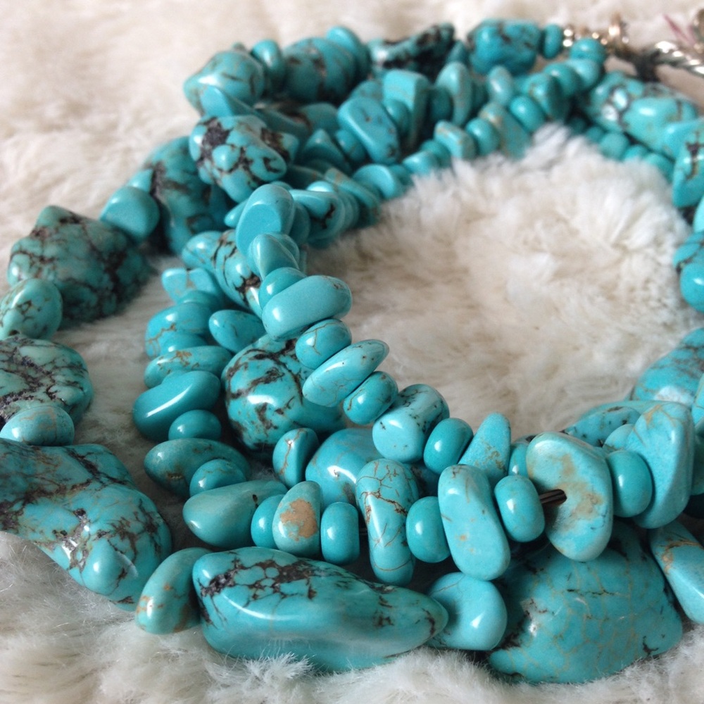 GENUINE BISBEE TURQUOISE double strand necklace
